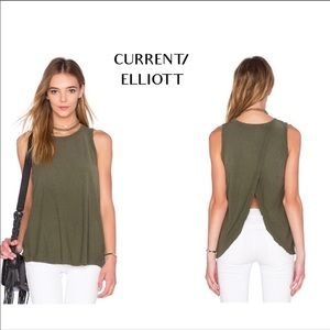 Current Elliott The Cross Back Muscle Tee